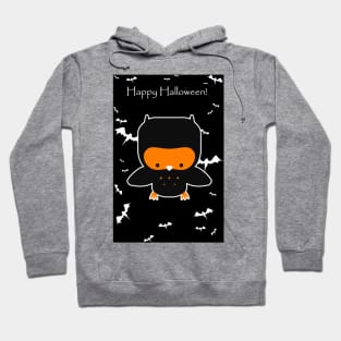 Happy Halloween - Black and Orange Owl Hoodie